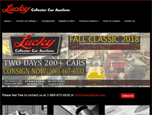 Tablet Screenshot of luckyoldcar.com